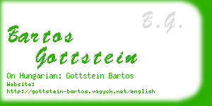 bartos gottstein business card